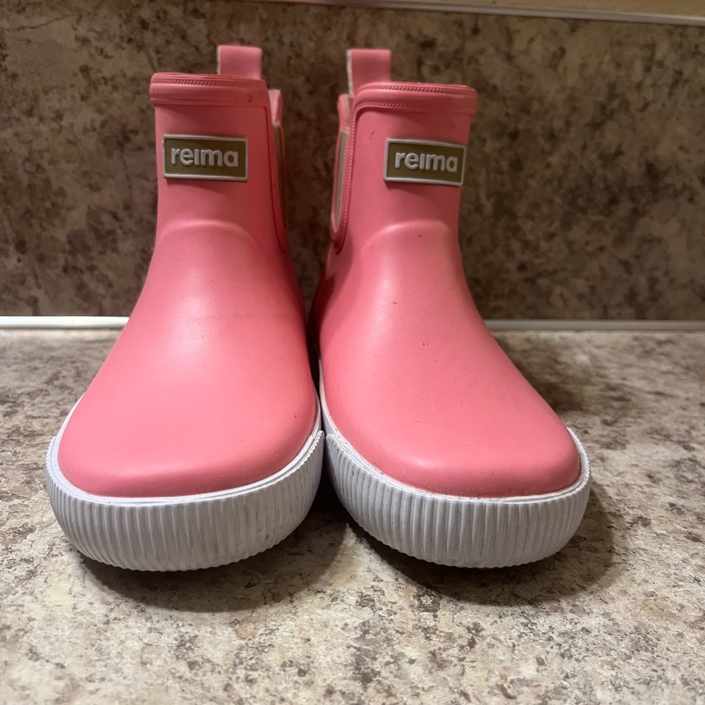 Reima Kids Pink Rubber Rain Boots 12/12.5T